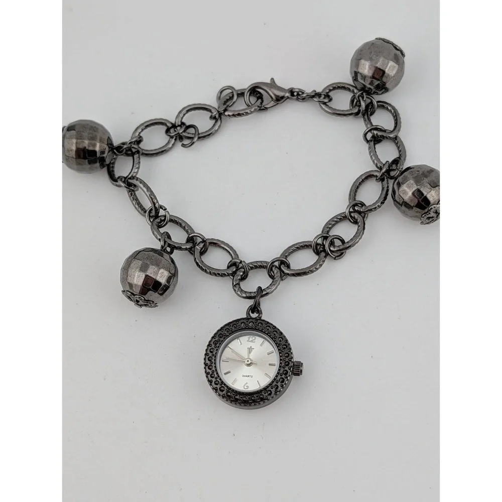Cannes Charm Braclet Watch 22mm Case Silver Link 7.25